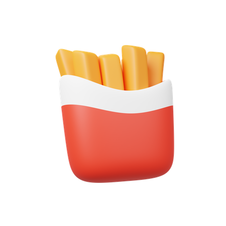 French fries  3D Icon