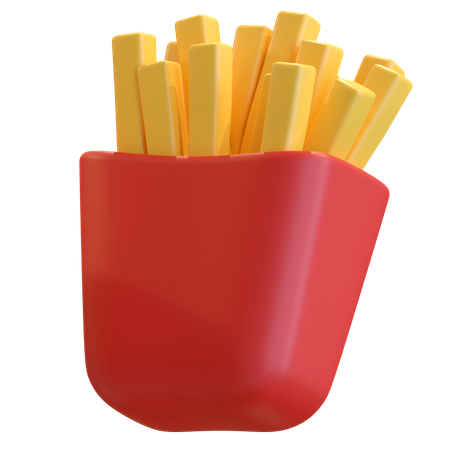 French Fries  3D Icon