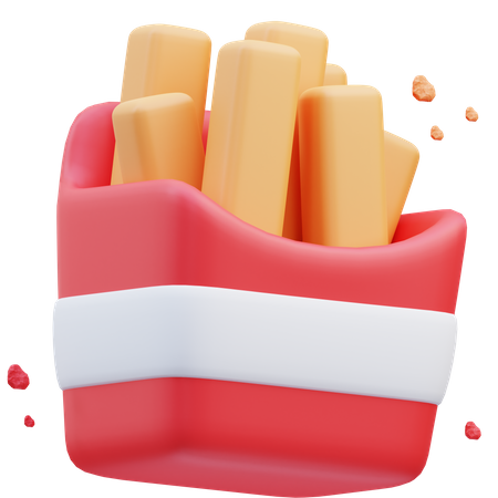 French Fries  3D Icon