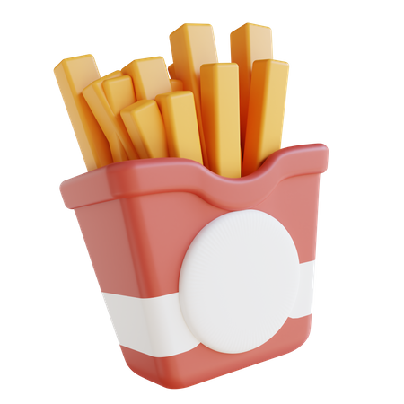 French Fries  3D Icon