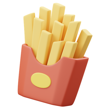 French Fries  3D Icon