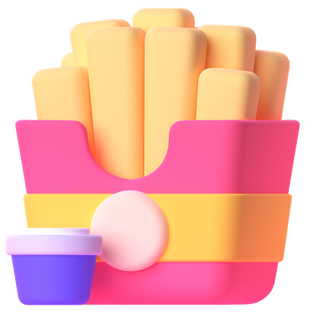 French Fries  3D Icon
