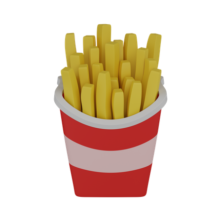 French fries  3D Icon