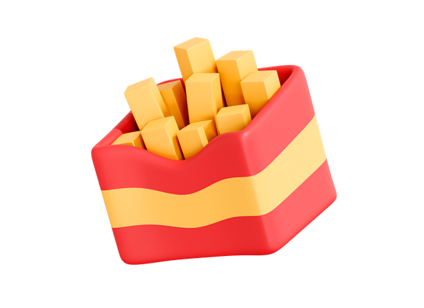 French Fries  3D Icon
