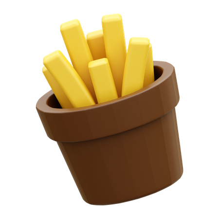 French Fries  3D Icon