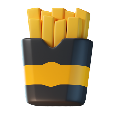 French Fries  3D Icon