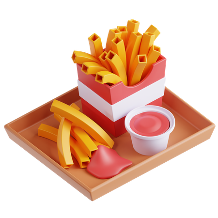 French Fries  3D Icon