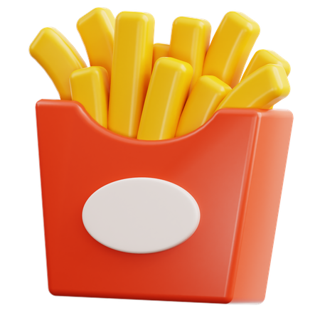 French Fries  3D Icon