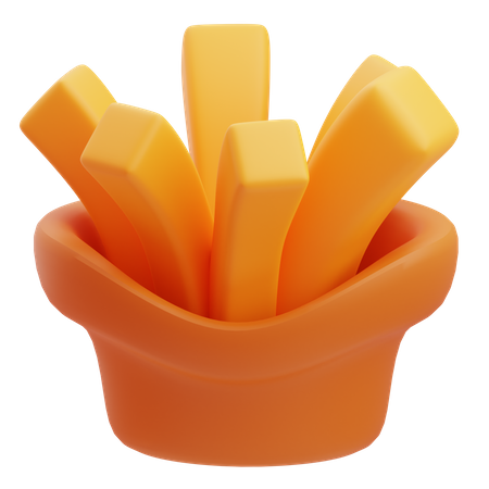 French Fries  3D Icon