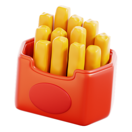 French Fries  3D Icon