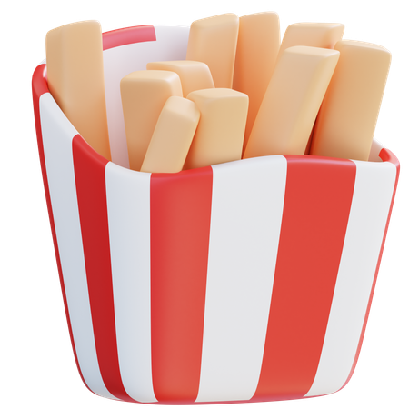French Fries  3D Icon
