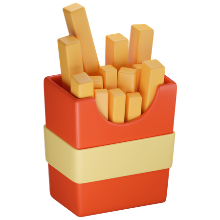 French Fries  3D Icon