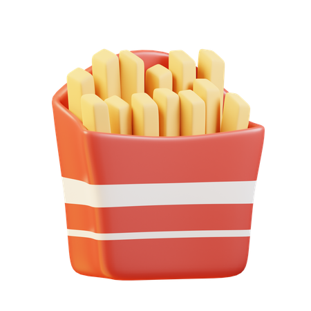 French Fries  3D Icon