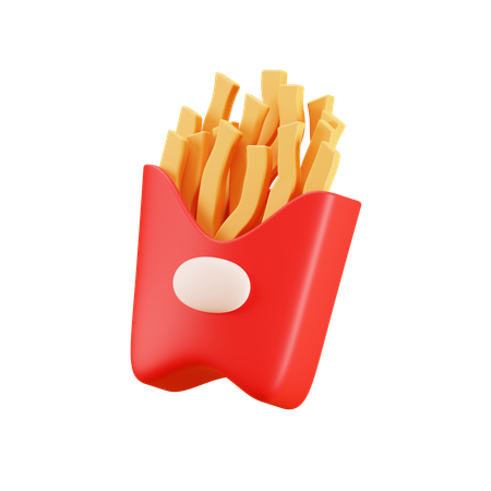 French fries  3D Icon