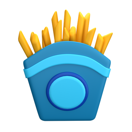 French Fries  3D Illustration