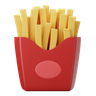 3d french-fries logo