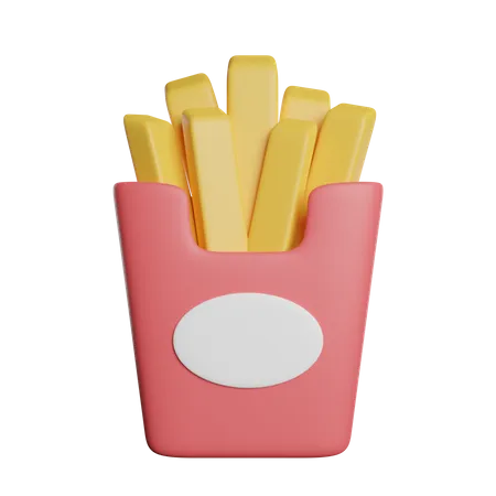 French Fries 3D Icon