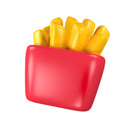French Fries 3D Icon
