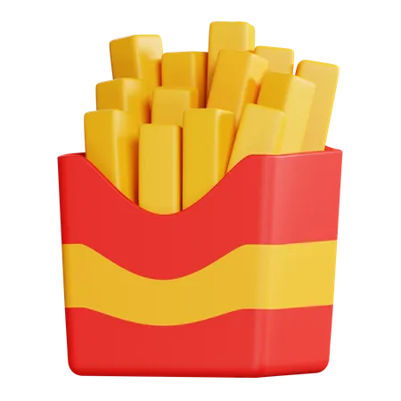 French Fries  3D Icon