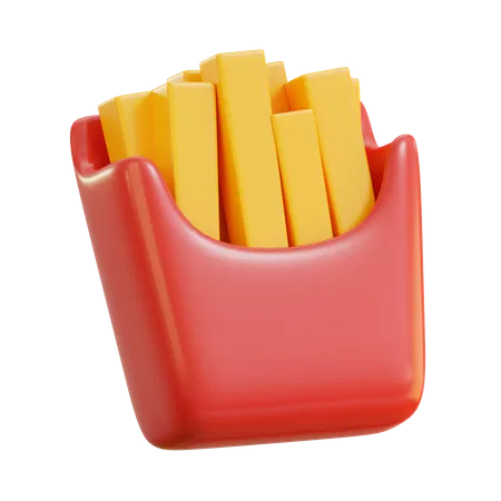 French fries  3D Icon