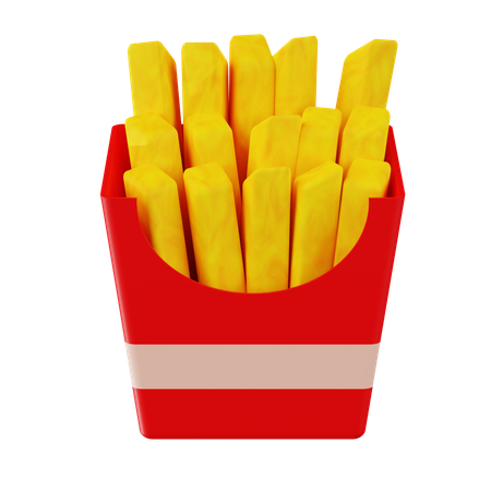 French Fries Sticks  3D Icon