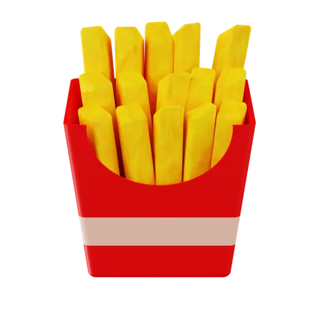 French Fries Sticks  3D Icon