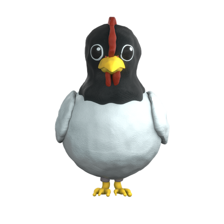 French Hen  3D Icon