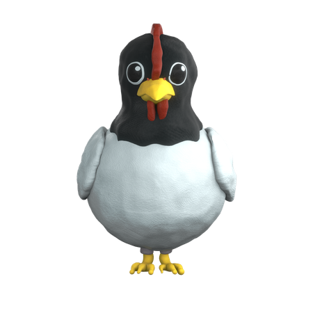 French Hen  3D Icon