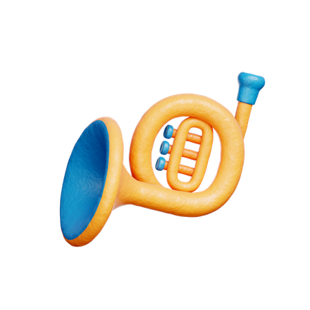 French Horn  3D Icon