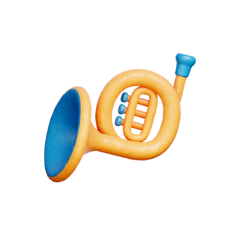 French Horn  3D Icon