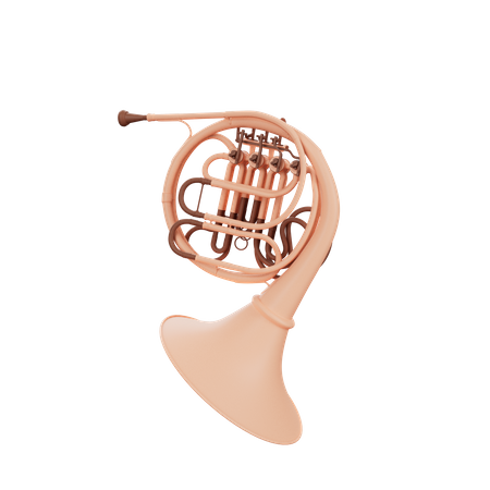 French Horn  3D Icon