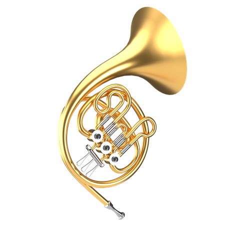 French Horn  3D Icon