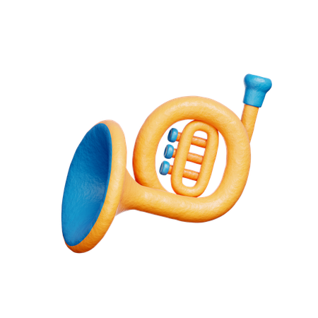 French Horn  3D Icon