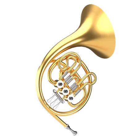 French Horn  3D Icon