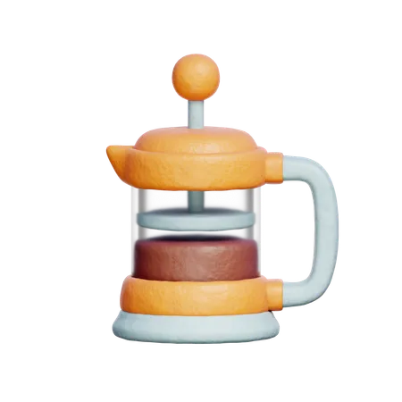 French press  3D Icon