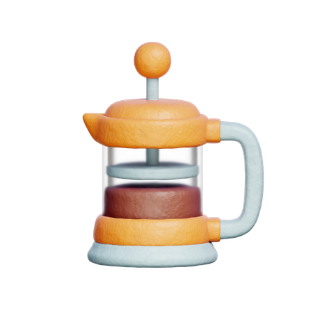 French press  3D Icon