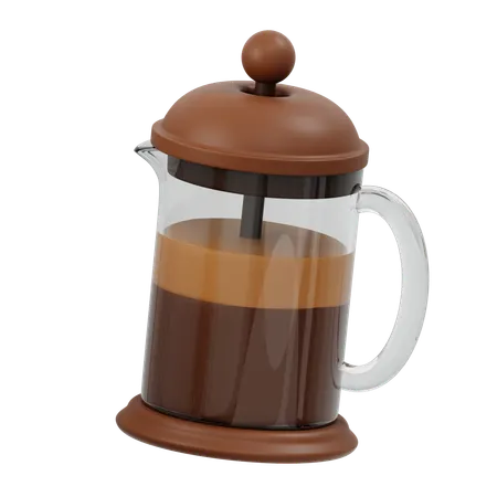 French Press  3D Icon