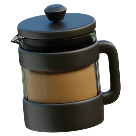 French Press  3D Icon