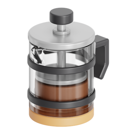 French press  3D Icon