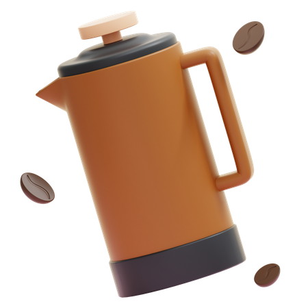 French Press  3D Icon