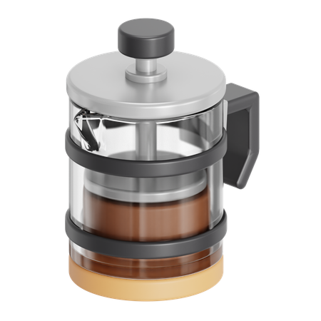 French press  3D Icon