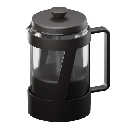 French Press  3D Illustration