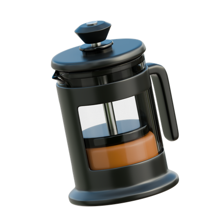 French Press  3D Illustration