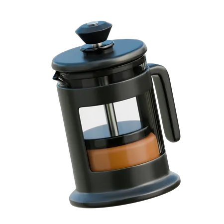 French Press  3D Illustration