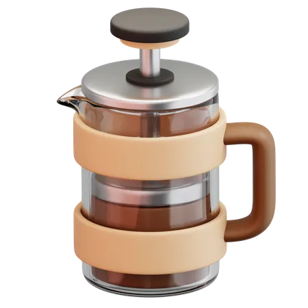 French Press Coffee Maker  3D Icon