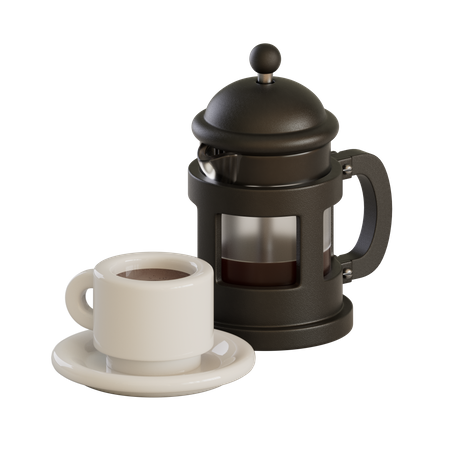 Frenchpress  3D Illustration