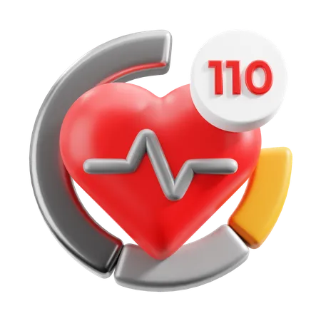 Rythme cardiaque  3D Icon