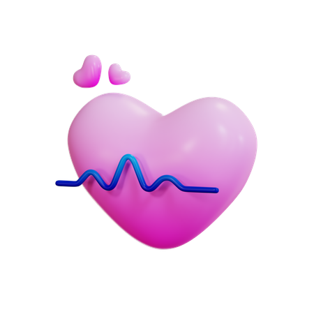 Rythme cardiaque  3D Illustration