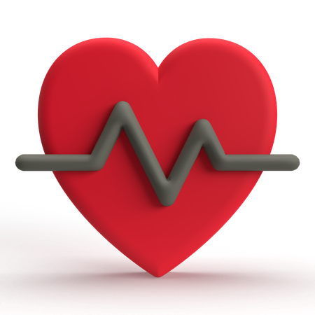 Frequência cardíaca  3D Icon
