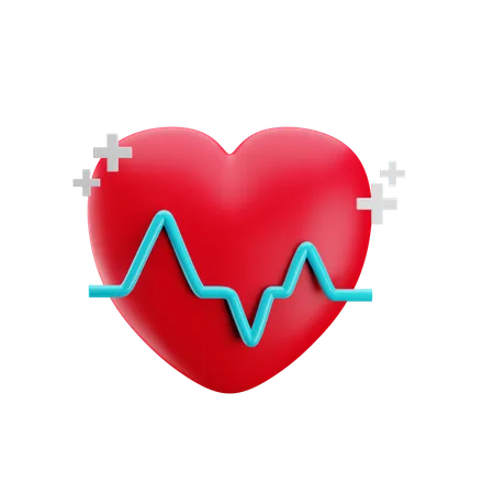 Frequência cardíaca  3D Icon